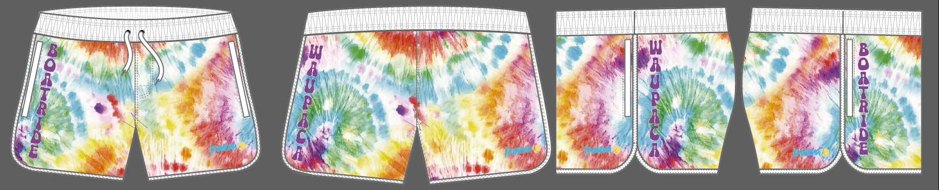 Waupaca Boatride 2025 Elastic shorts- Womens